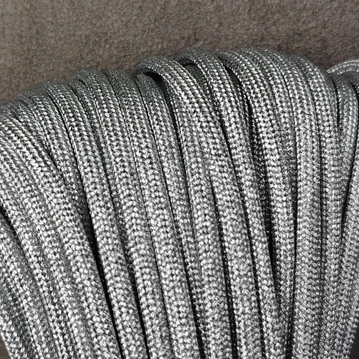 Tali Paracord 4mm Silver Glitter Sparkling